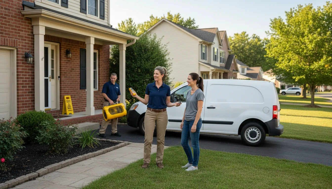 Water restoration image for Dehumidification And Cleanup Services in Hubbell, MI